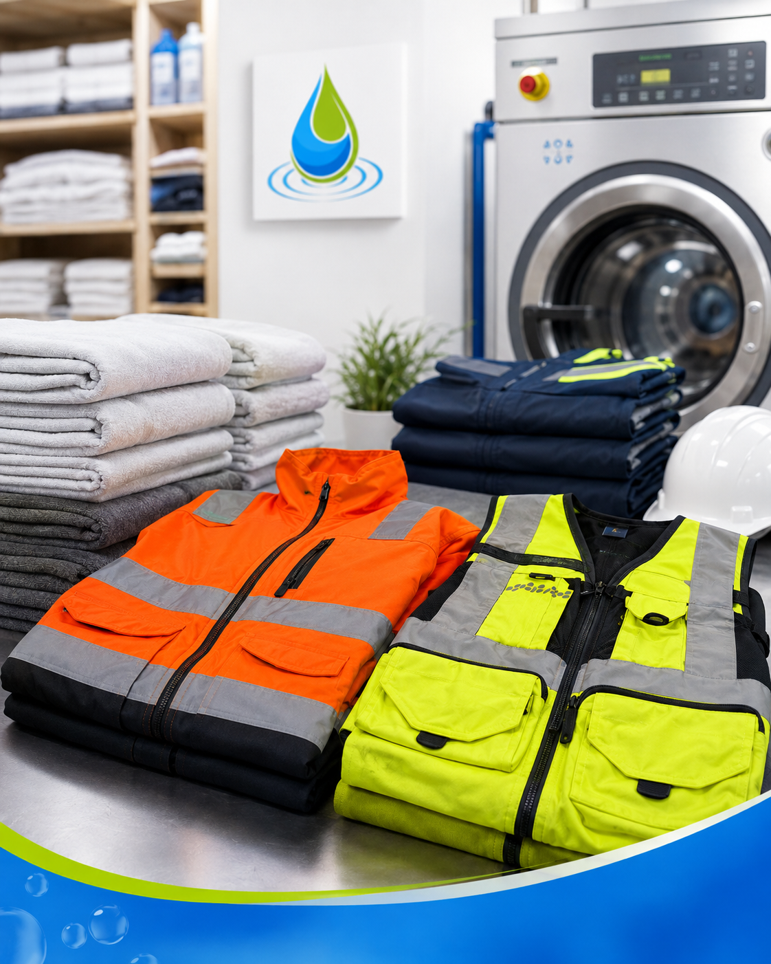Uniformes de trabajo organizados, imagen ilustrativa
